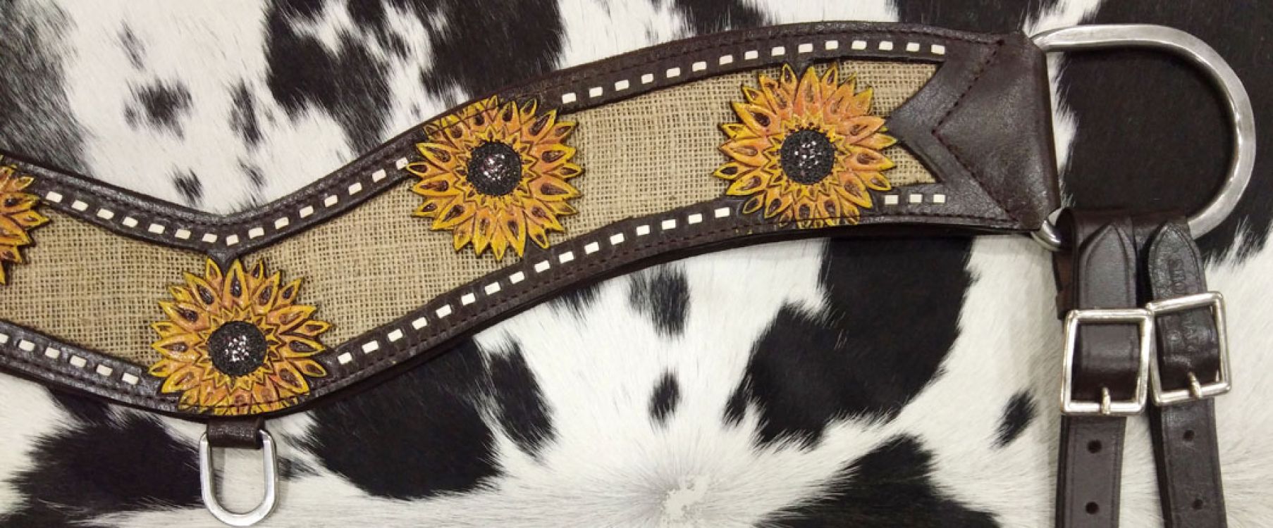 Showman Hand Painted Sunflower Tripping Collar 