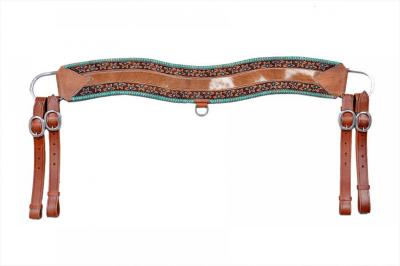 Hair-on Cowhide Leather Tripping Collar