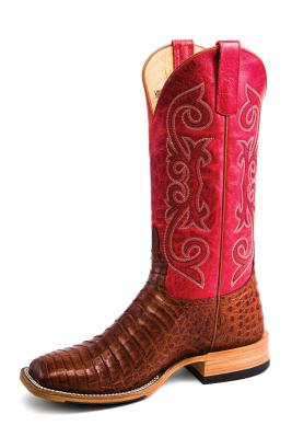 HP8003 Anderson Bean Horse Power Top Hand Boots - Brandy Caiman Belly