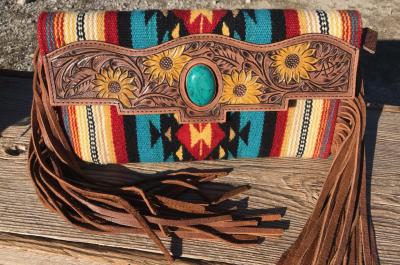American Darling Sunflower and Aztec Handbag