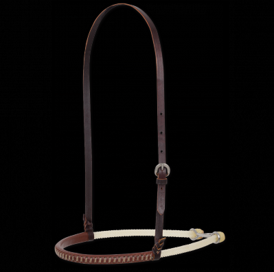 Double Rope Noseband w/ Braided Rawhide Cover