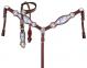 PONY SIZE Tie Dye Unicorn Printed Headstall and Breast Collar Set