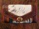 Cowhide and Floral Tooled Wallet