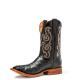 Rios of Mercedes Boots Black Full Quill Ostrich R9003