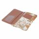 Brown Cowhide and Floral Tooled Leather Wallet 1